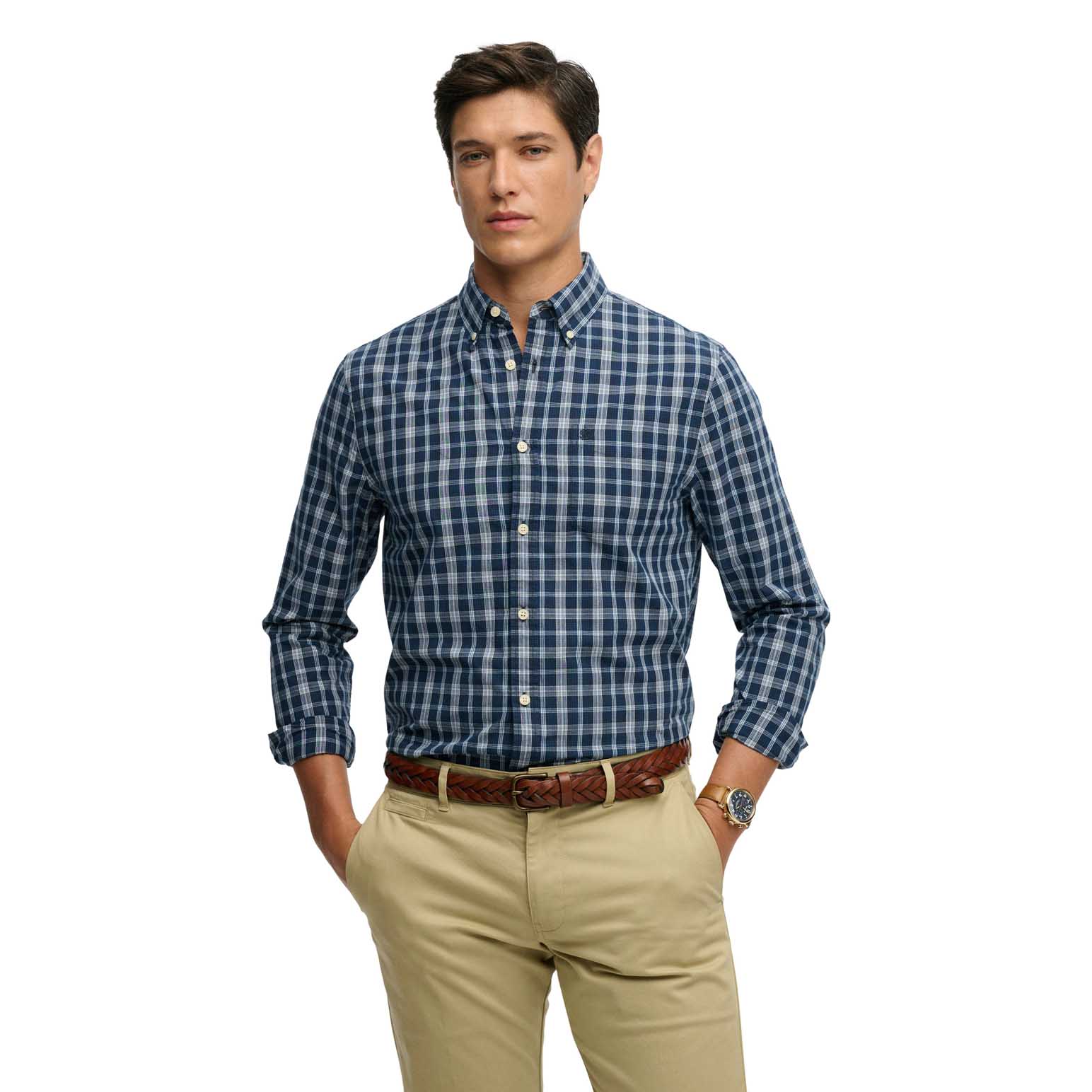 Superdry Preppy Poplin Long Sleeve Shirt